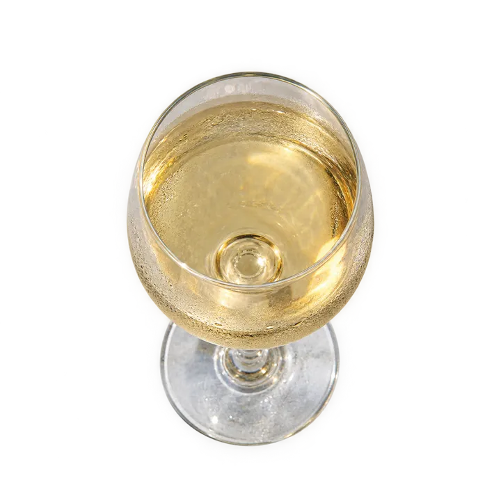 Un verre de vin blanc