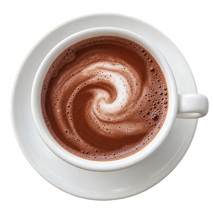Une tasse de chocolat chaud